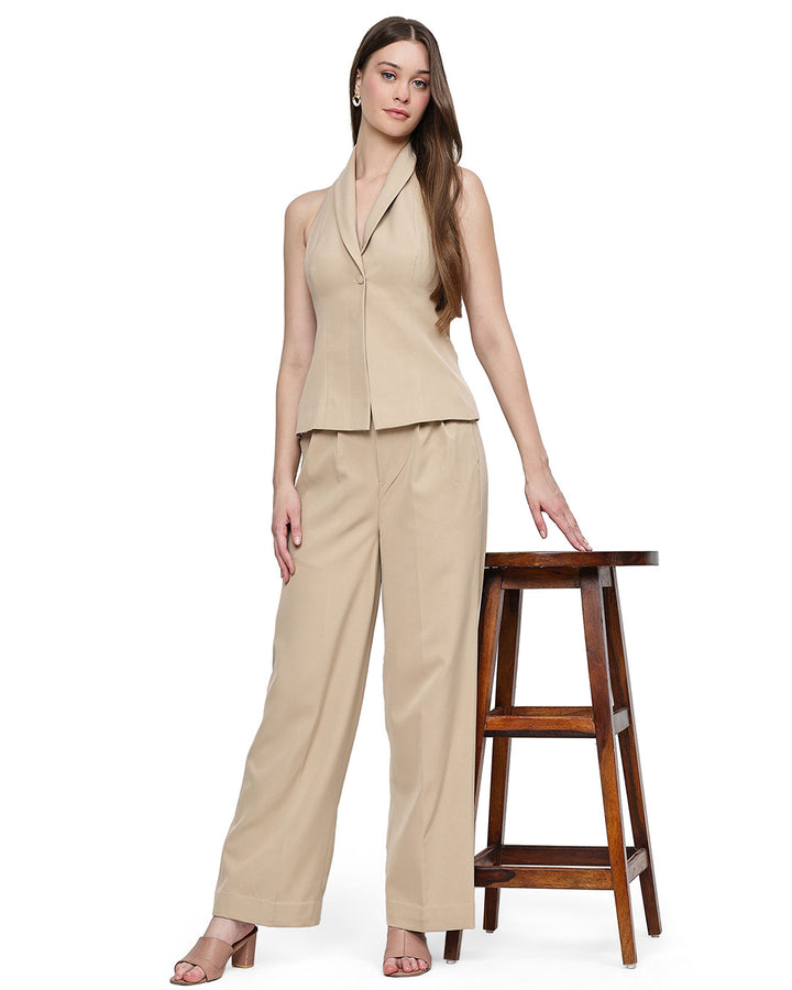 Camelie, Crepe Co-Ord Set (Caramel)
