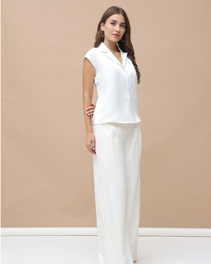 CEA, Satin Co-ord Set (Off-White)