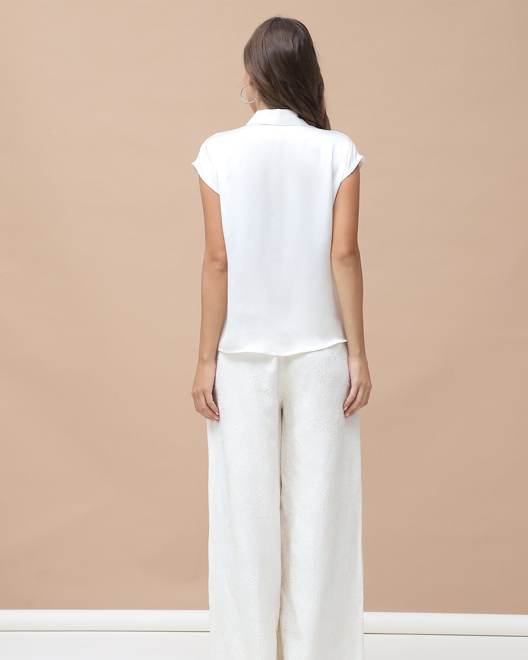 CEA, Satin Co-ord Set (Off-White)