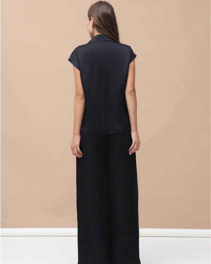 JEA, Satin co-ord set (Black)