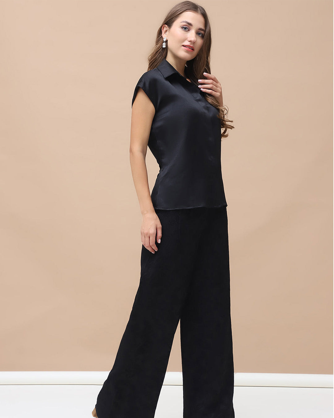 JEA, Satin co-ord set (Black)