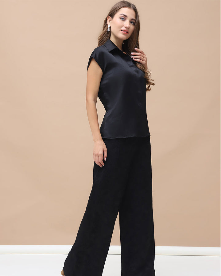 JEA, Satin co-ord set (Black)