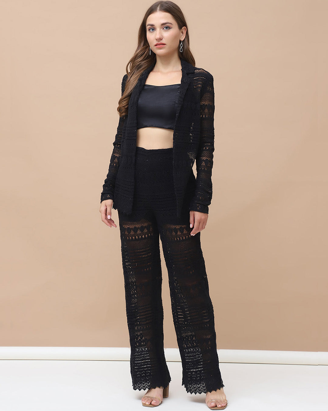 LOUIE, Crochet Co-ord set (Black)
