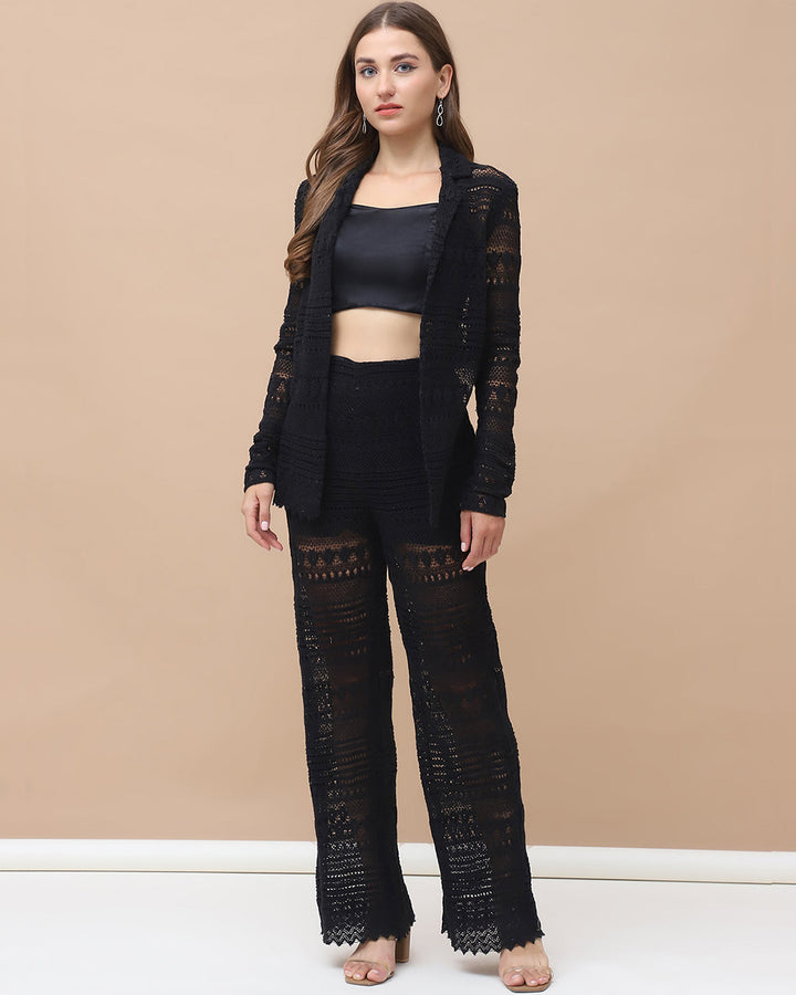 LOUIE, Crochet Co-ord set (Black)