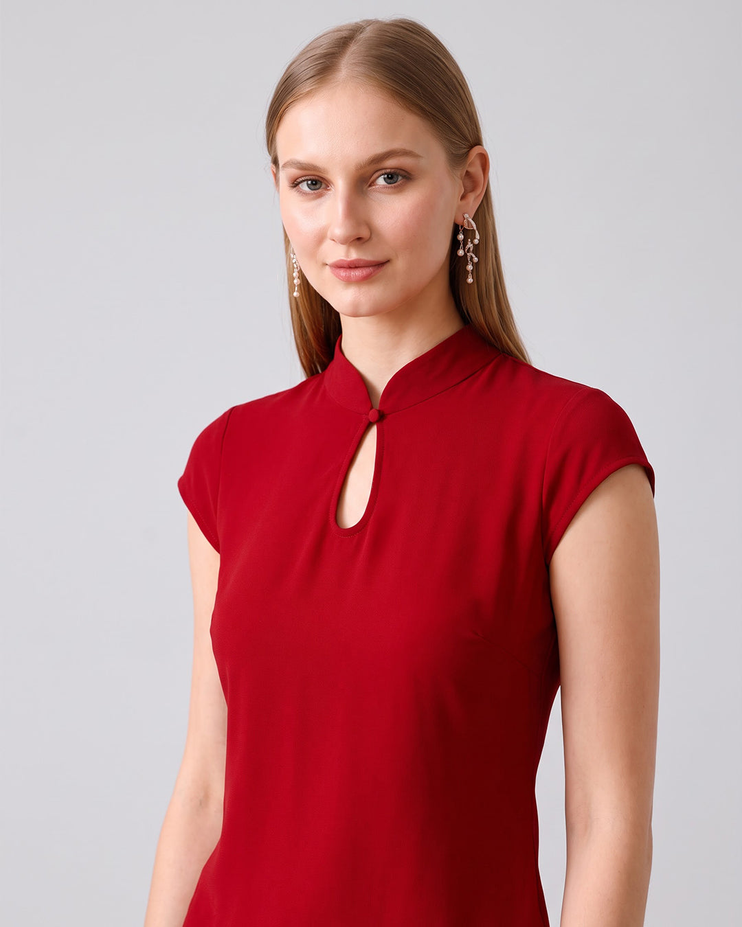 KATHERINE Red Asymmetrical Co-ord Set