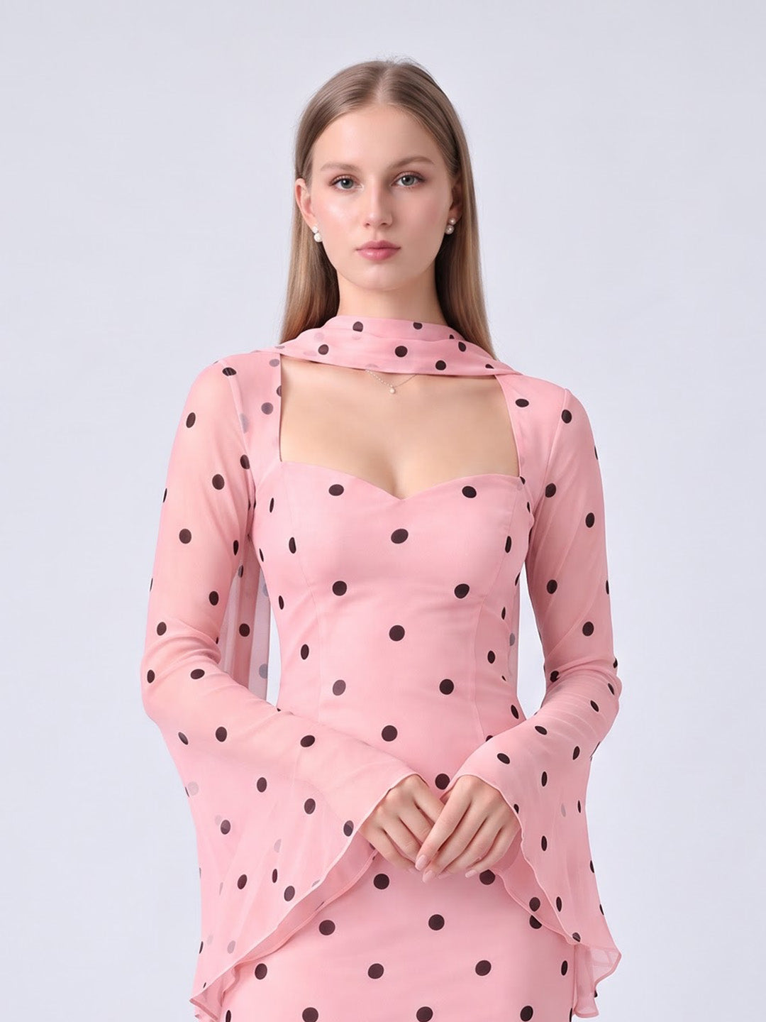 RUSSELL PINK POLKA DOT DRESS