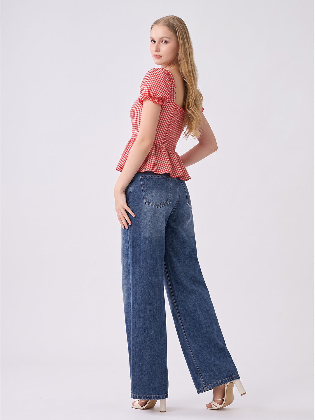 LUNABELLE gingham Top