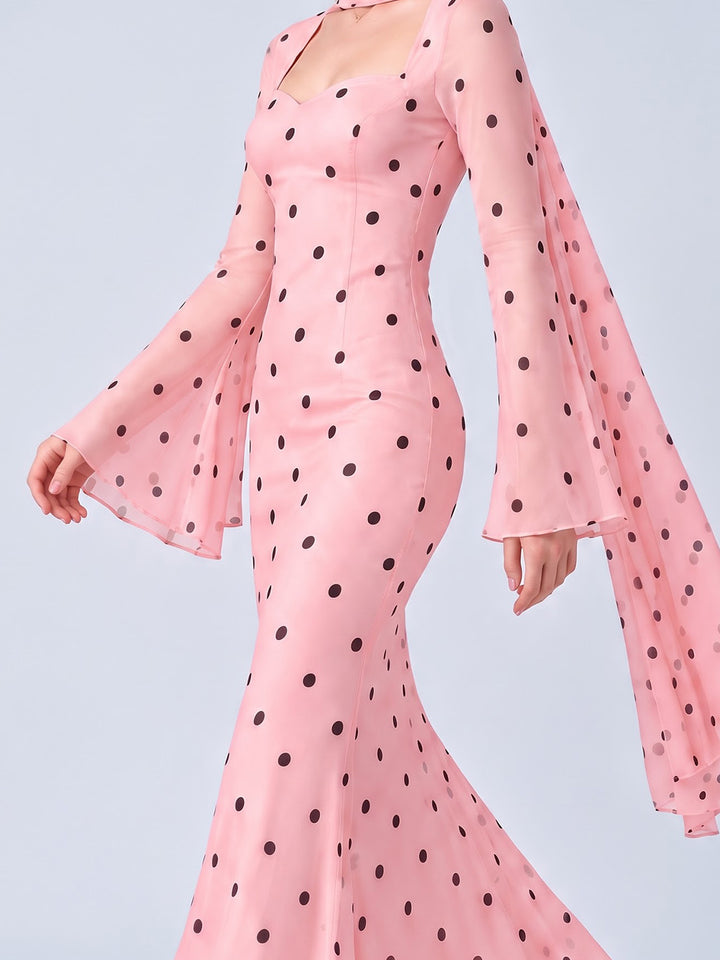 RUSSELL PINK POLKA DOT DRESS