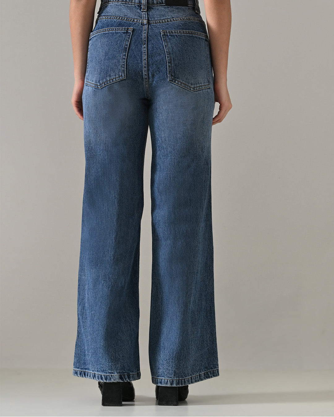 THORNE LACE WAISTBAND DENIM PANTS