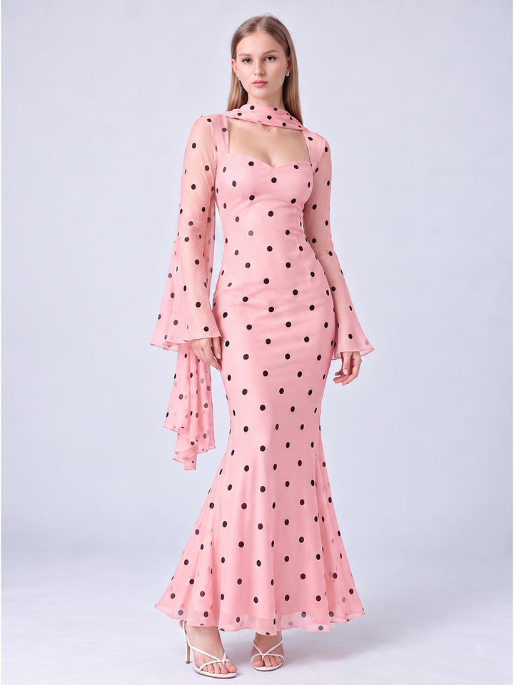 RUSSELL PINK POLKA DOT DRESS