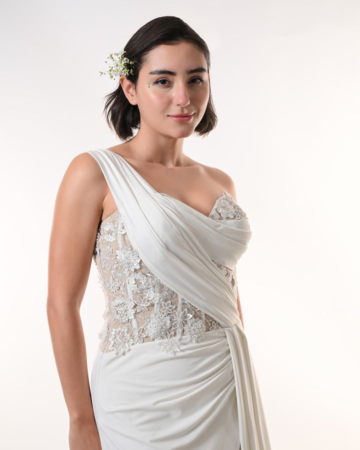 VALENCIA, Western Dress (White)