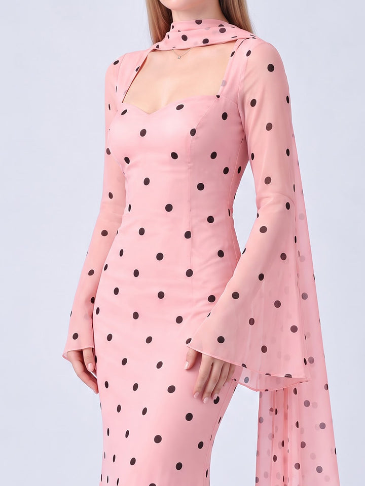 RUSSELL PINK POLKA DOT DRESS