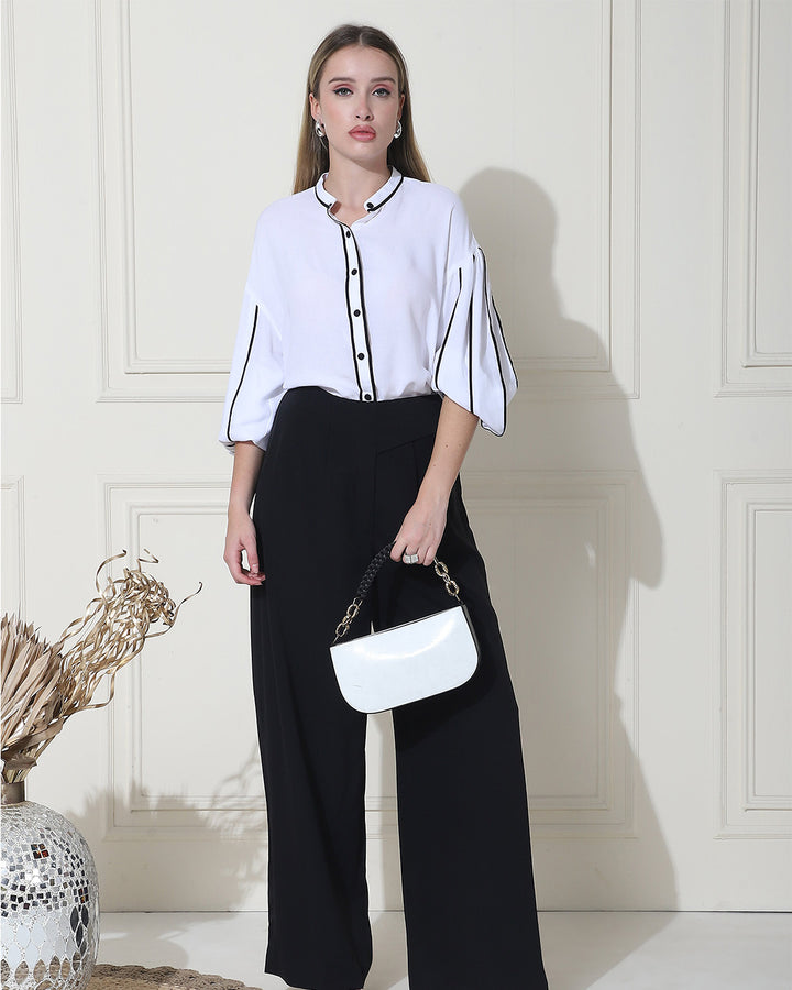 Adiva, Western Wear Shirt Only (White)