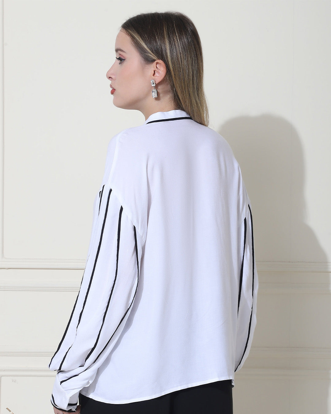 Adiva, Western Wear Shirt Only (White)