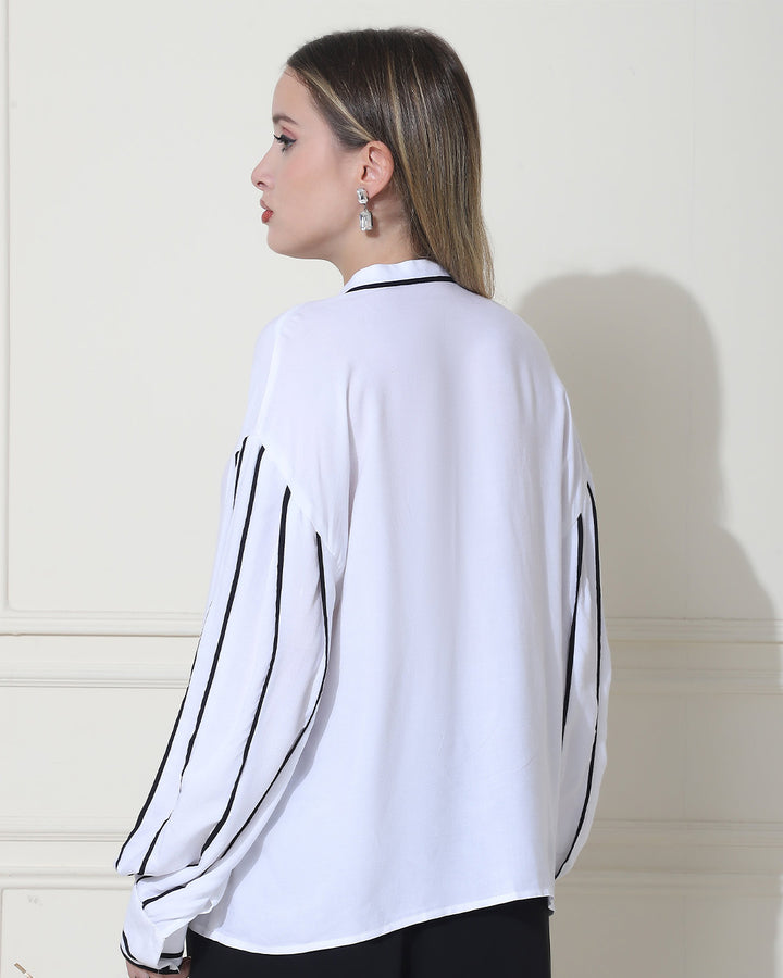 Adiva, Western Wear Shirt Only (White)