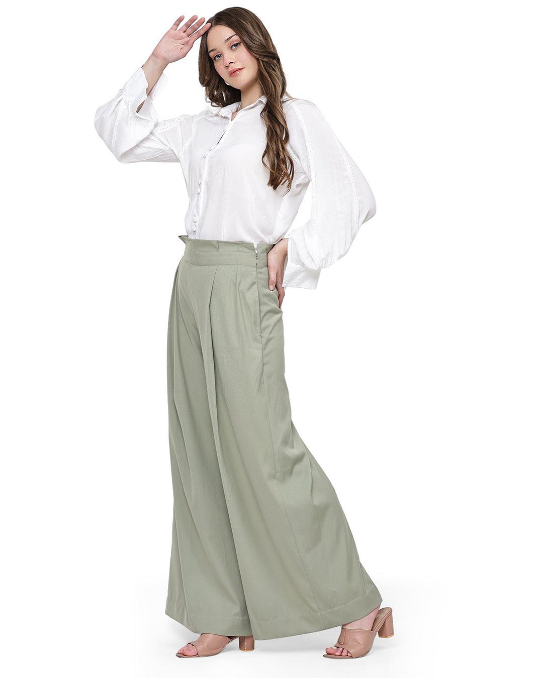 Almond, Rayon Shirt Only (Soft-White)