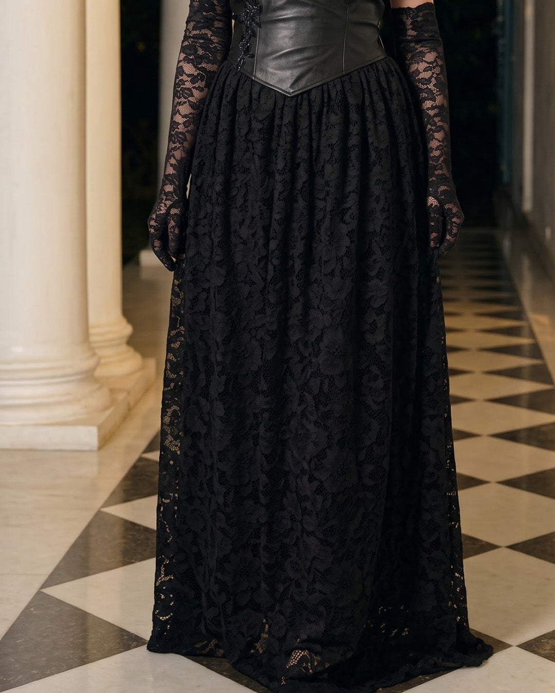 AZALIA, Western Dress (Black)
