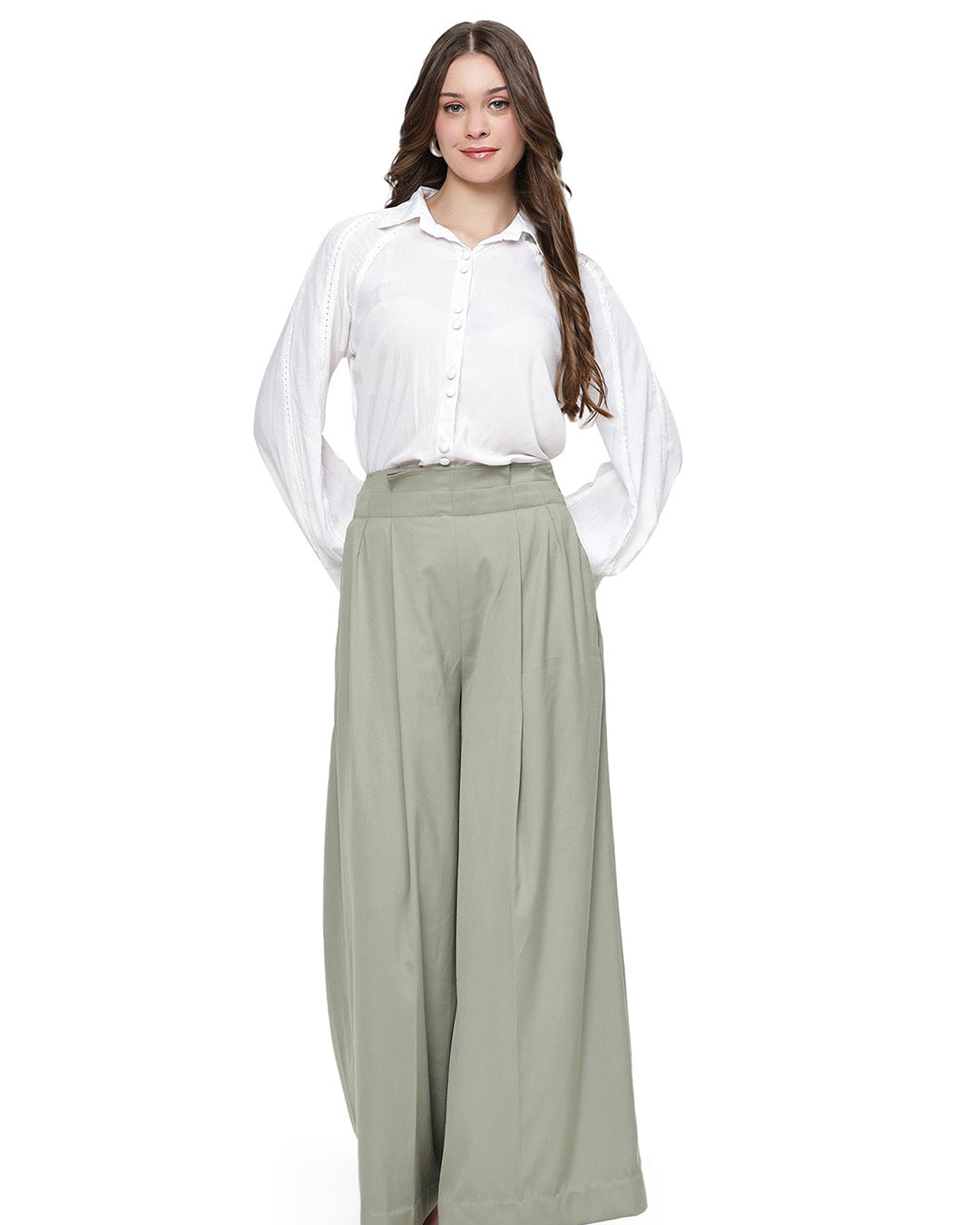 Almond, Rayon Shirt Only (Soft-White)