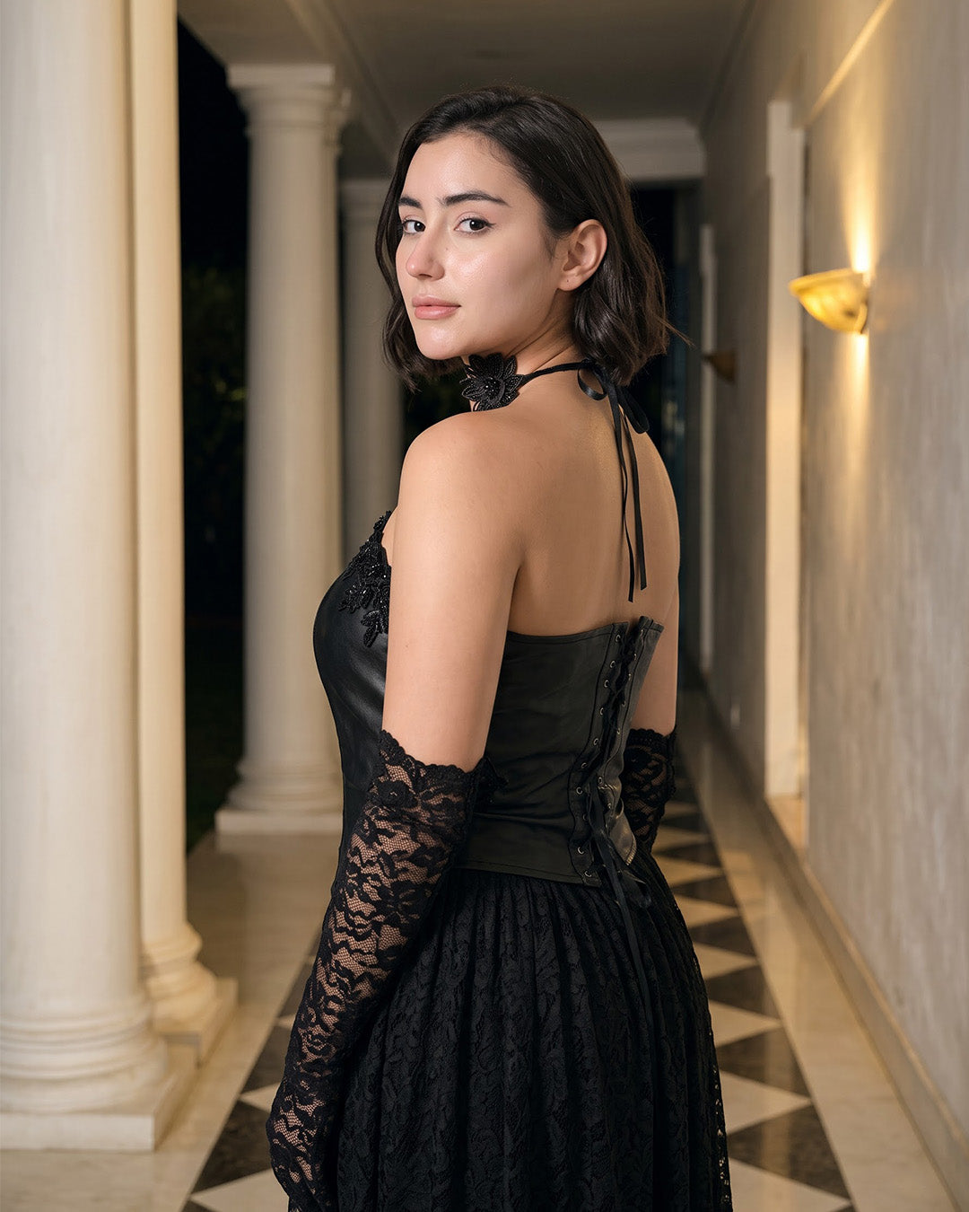 AZALIA, Western Dress (Black)