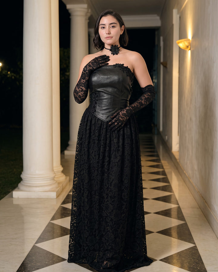 AZALIA, Western Dress (Black)
