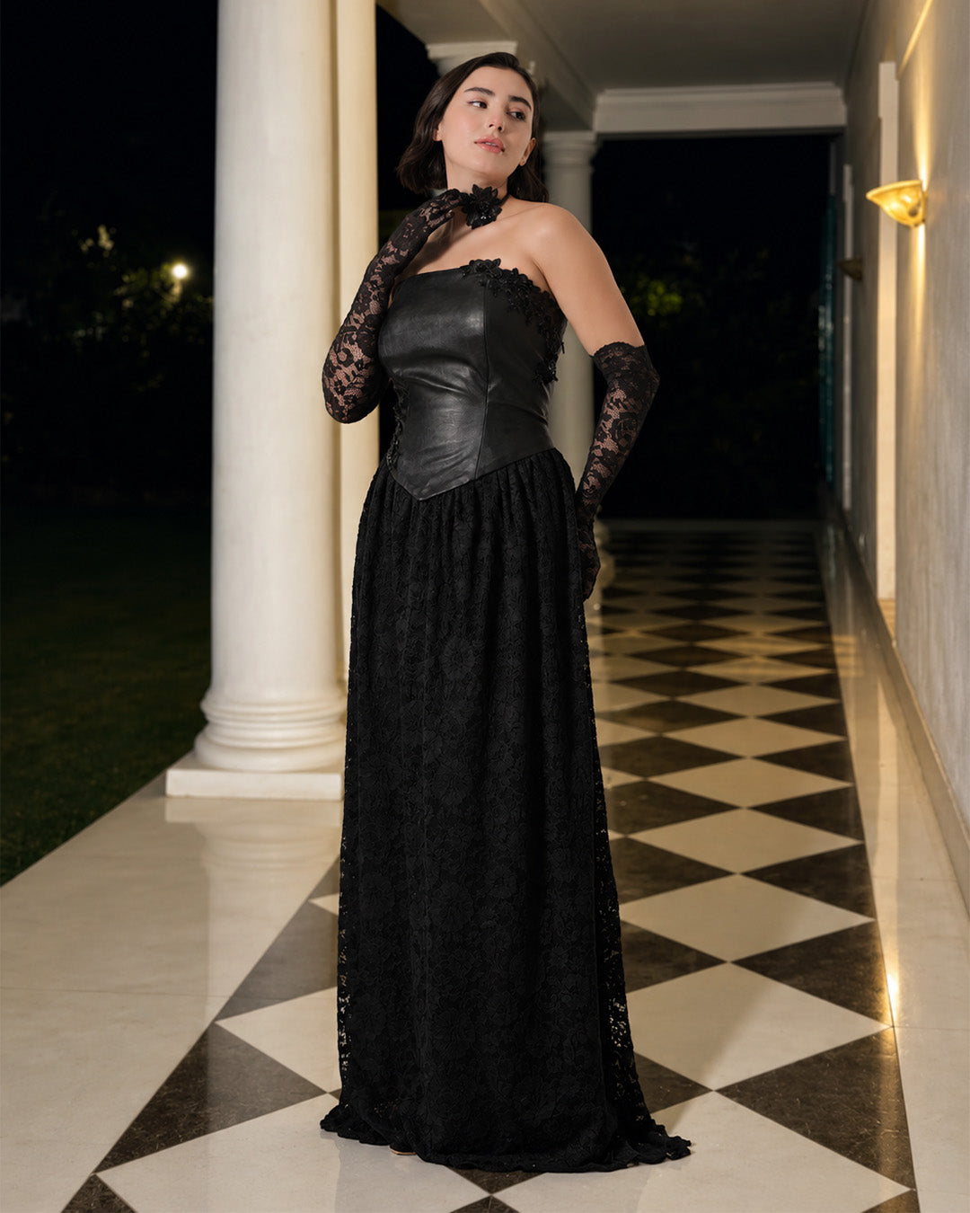 AZALIA, Western Dress (Black)