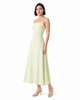 MATCHA Green Striped Midi Dress