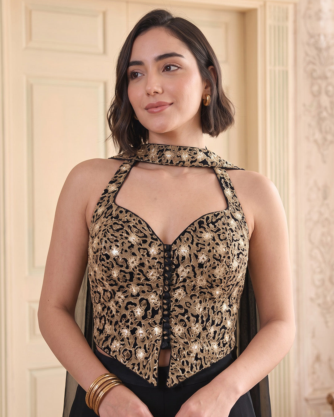 LEORA, Indo-Western Sharara Set