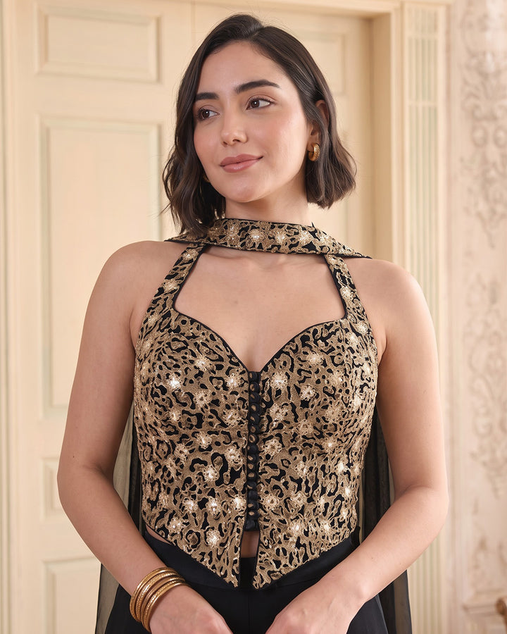 LEORA, Indo-Western Sharara Set