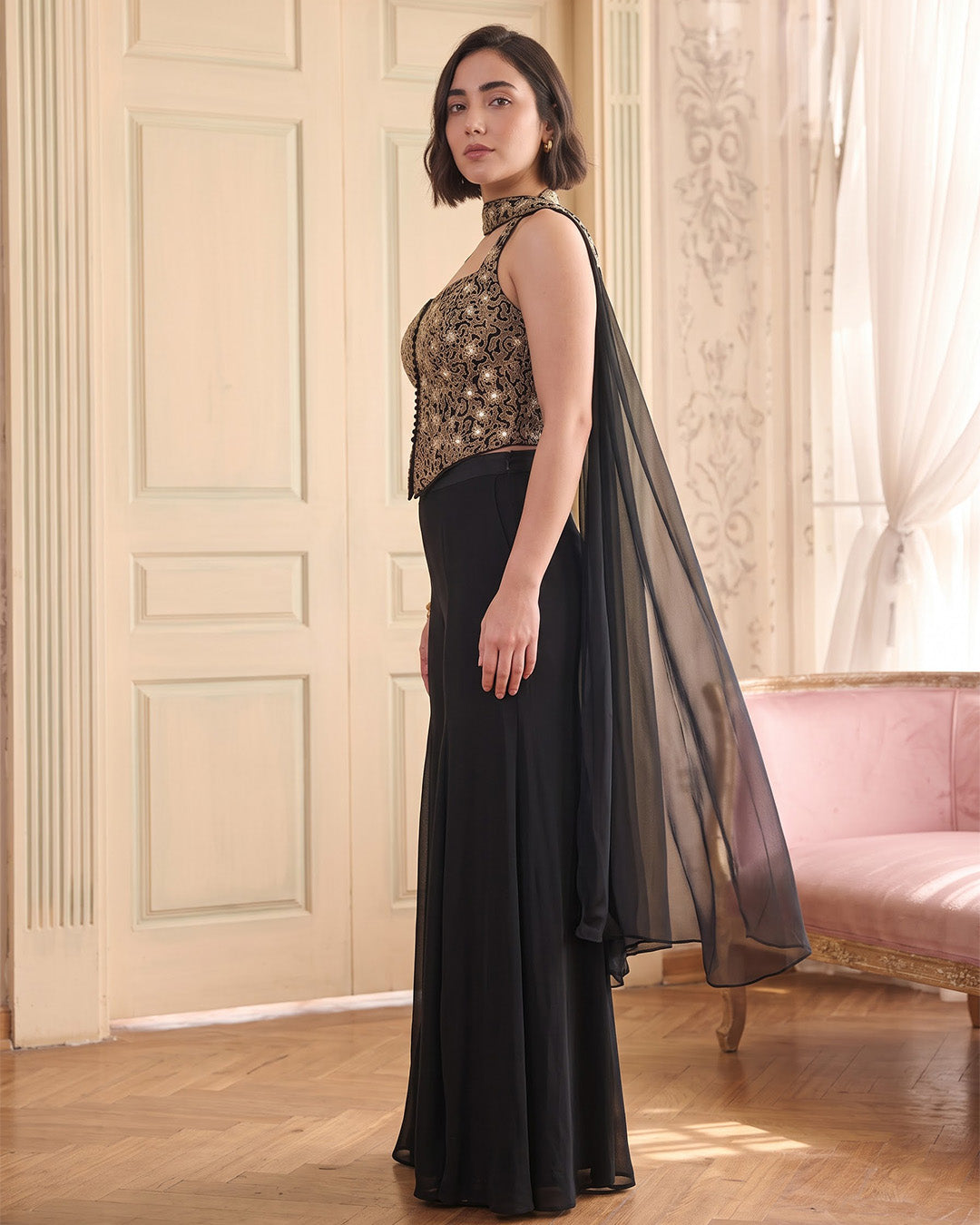 LEORA, Indo-Western Sharara Set
