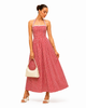 TESSA Red Gingham Midi Dress