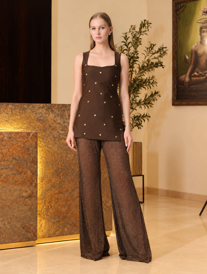 Avriell Espresso Lycra Jersey Co-Ord Set