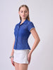 Lacy Schiffli Eyelet Shirt (Blue)