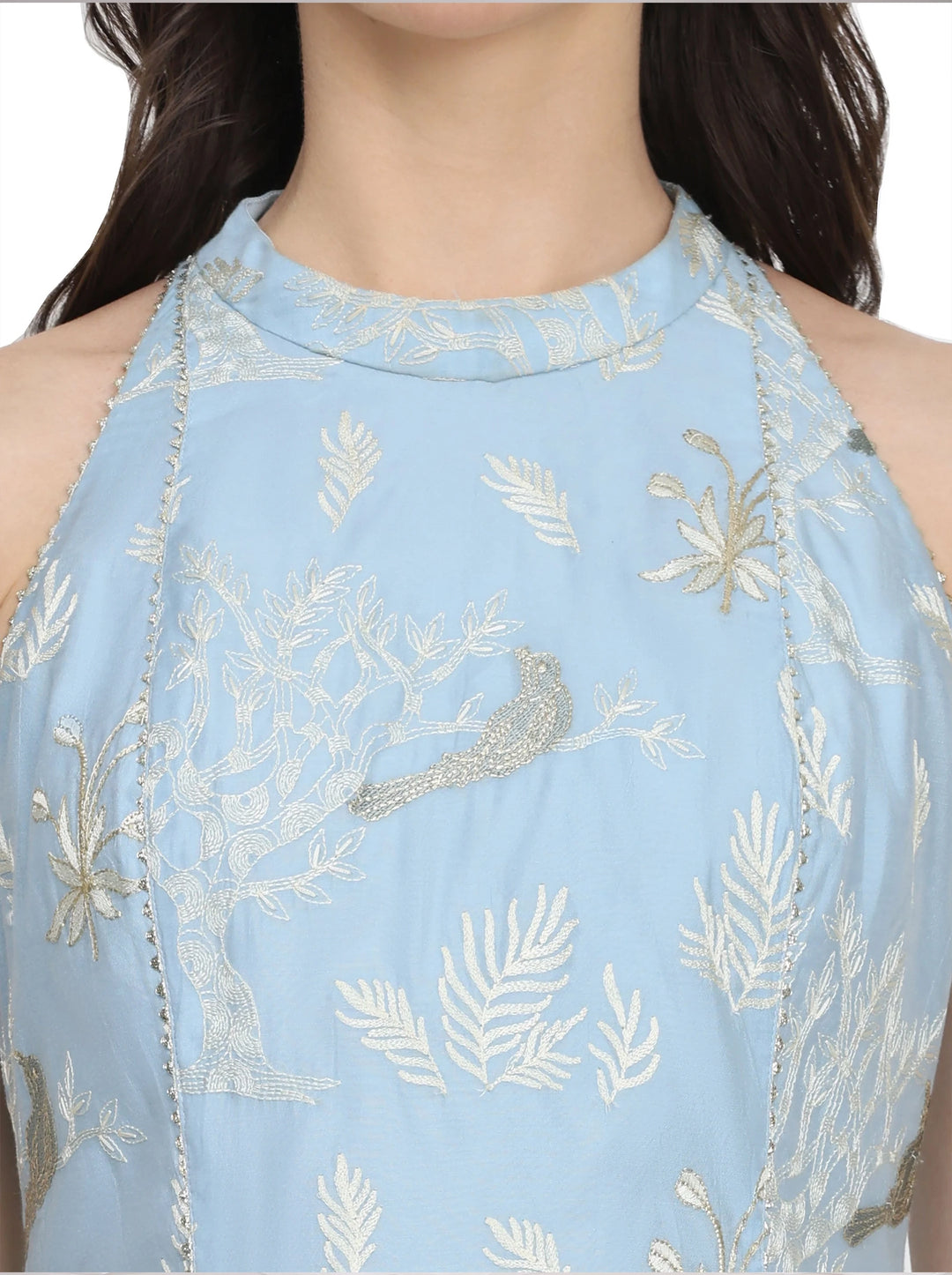 Ashna, Sharara Indo western set (Blue).