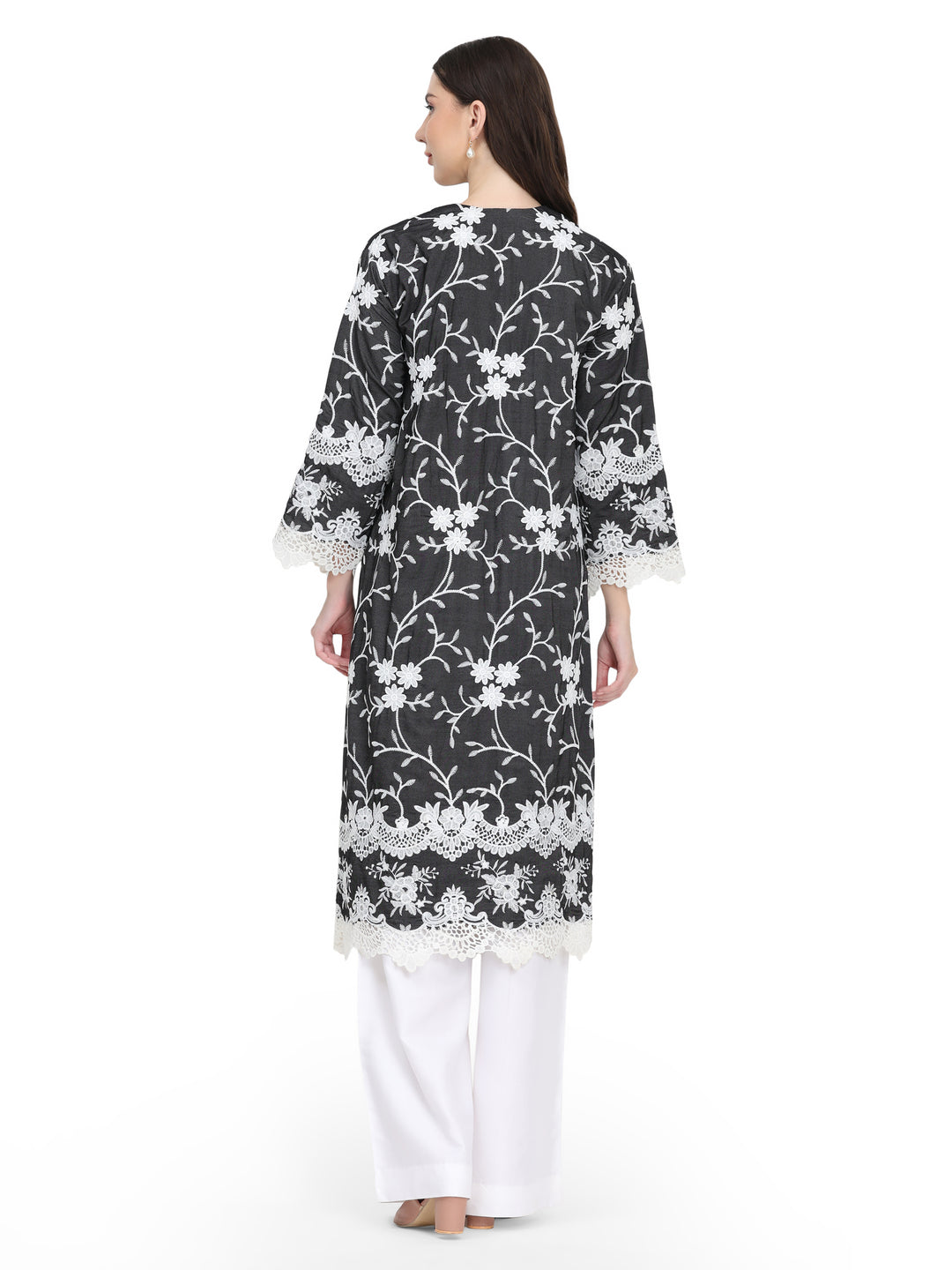 Sylvie, Loose Fit Kurta Only (Black)