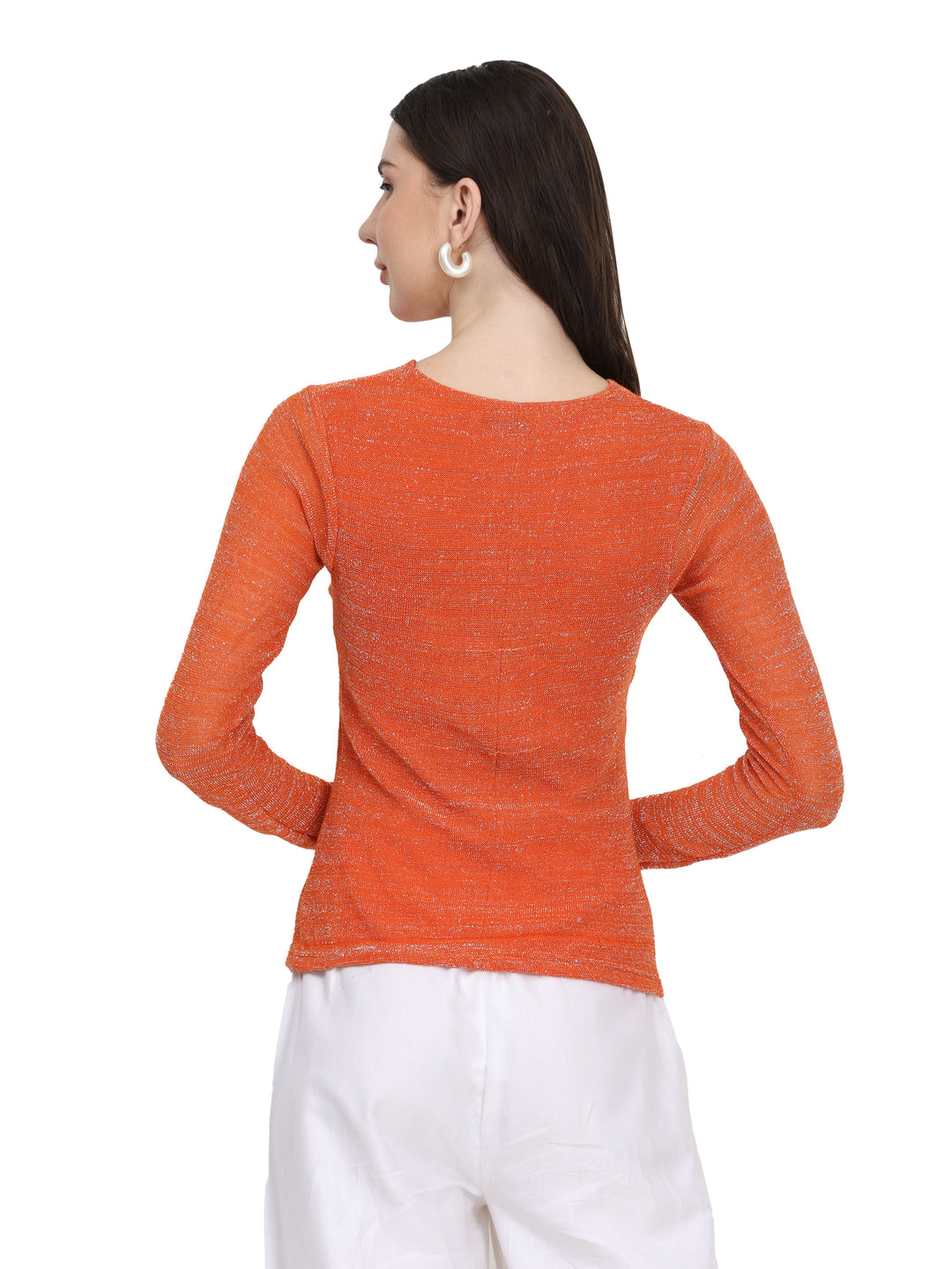 Rayana, Slim Fit Jersey Tank Top Only (Orange)