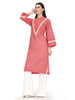 Shiba, Loose Fit Rayon Kurta set (Red)