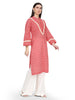 Shiba, Loose Fit Rayon Kurta set (Red)