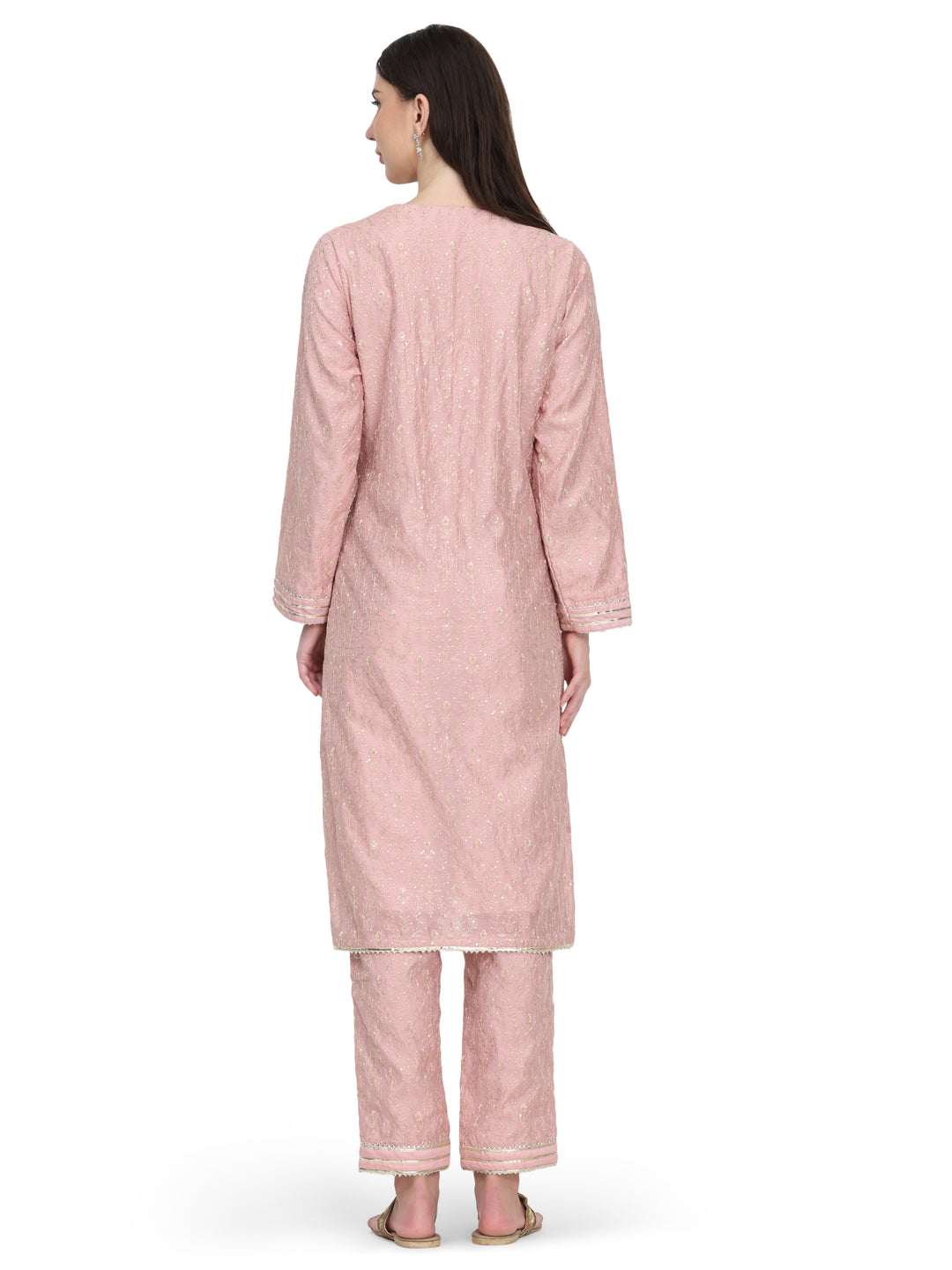 Aarna, Relaxed Fit  Sharara set (Pink)