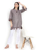 Shina, Relaxed Fit  Kurta set (Mauve)