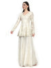 Suri, Sharara Indo western set (Light Ivory)