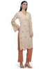 Ophelia, Loose Fit Schiffli Kurta set (Cream|Brown)