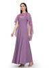 Rutvi, Tailored Fit organza Dress (Purple)