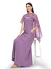 Rutvi, Tailored Fit organza Dress (Purple)