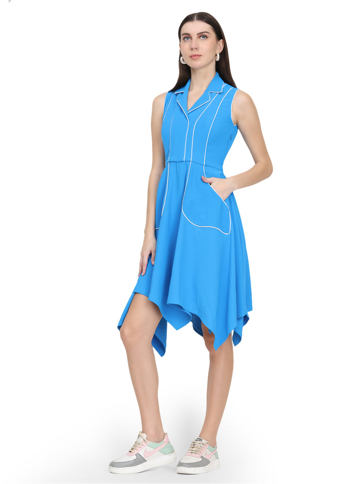 Kate, Relaxed Fit Dress (Blue)