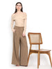 Nida, Regular Fit Japenese crepe Trouser Only (almond)