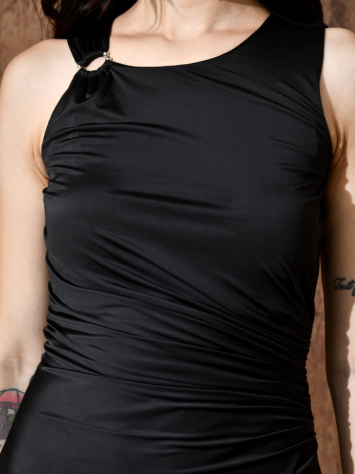 Celine Lycra Jersey Top (Black)