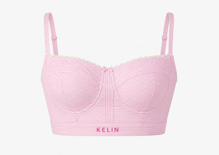 Sweet Peony Pink Striped Cotton Co-Ord Set
