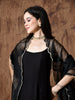 Ruh Chanderi Kurta Set in (Black)