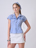 RIVER GINGHAM CHECK SHIRT (Blue)