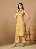 Seria Sleeveless Straight Fit Printed Cotton Kurta Set